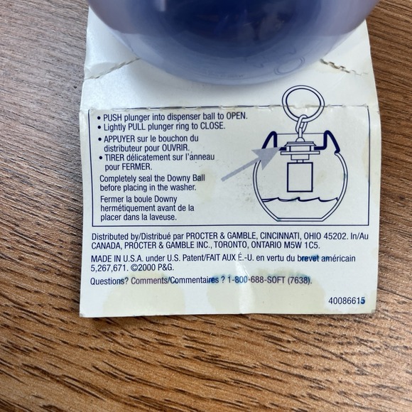 Vintage Downy Enhancer Fabric Softener Dispenser Ball in Package NEW - Picture 6 of 6